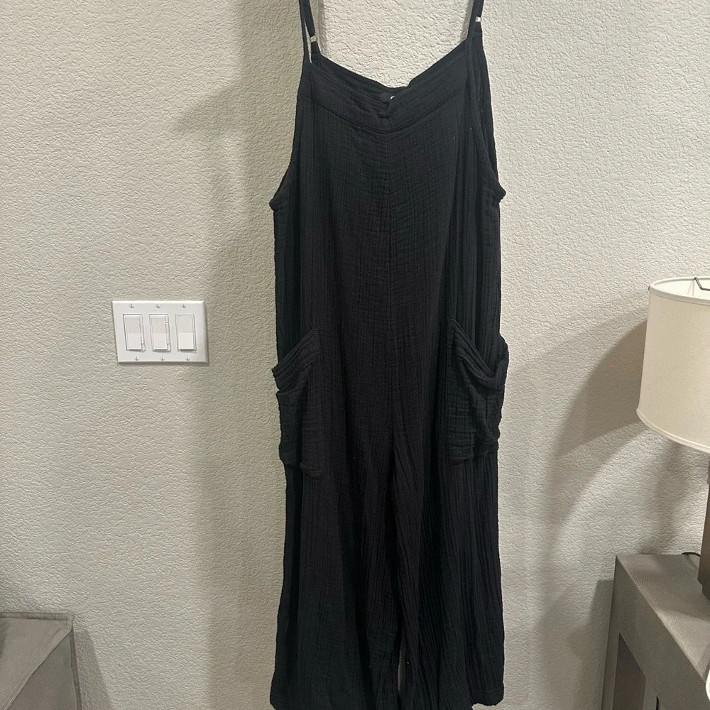 Rip Curl Black Wide-Leg Jumpsuit - Picture 3 of 5
